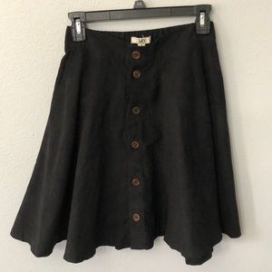 Black high waisted skirt